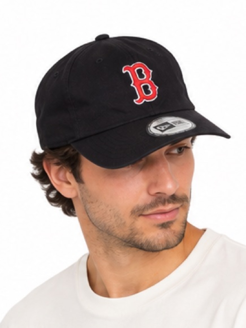 Boston Red Sox New Era Black Low Profile Strapback Hat Cap NWT